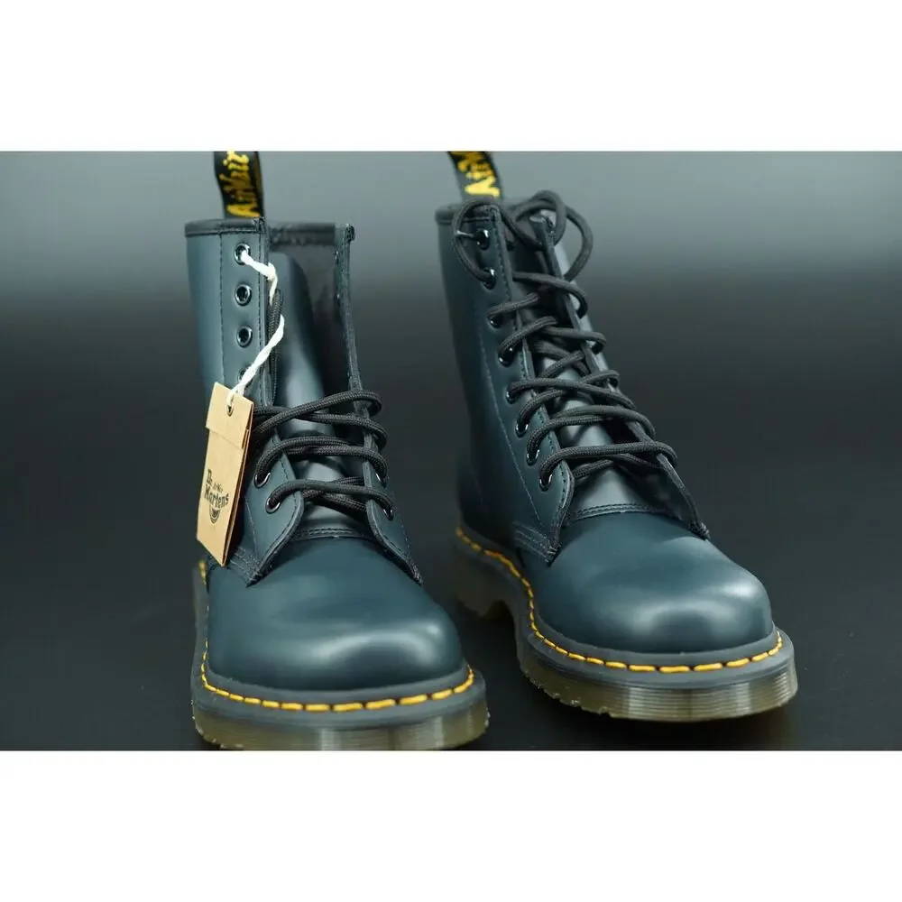 Doc Martens 1460 combat ankle boots size 5M 6W 37 EU laces Blue biker military
